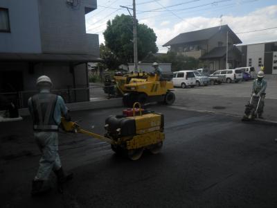 矢野様AP　駐車場舗装工事の記録写真3