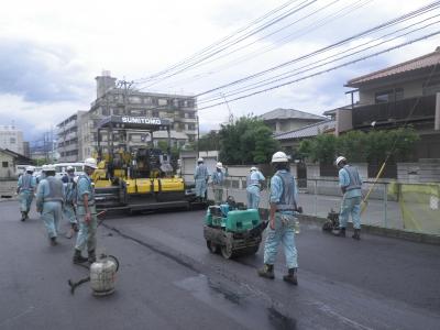 碩田町駐車場舗装工事の記録写真3