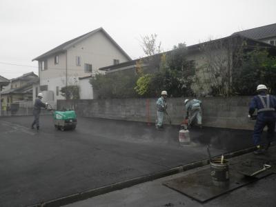 富士見ヶ丘幼稚園駐車場舗装工事の記録写真3