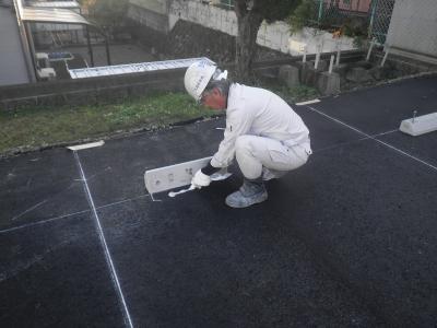 富士見ヶ丘幼稚園駐車場舗装工事の記録写真6