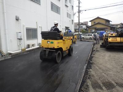 田中町駐車場舗装工事の記録写真3