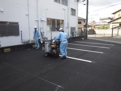 田中町駐車場舗装工事の記録写真6