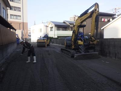 千代町駐車場舗装工事の記録写真3