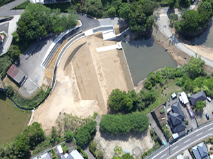 光吉谷川流量調整施設整備工事の記録写真4