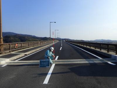 市道戸次松岡線（舟本大橋）橋梁修繕工事の写真
