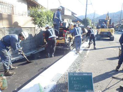 市道 田尻グリーンハイツ2号線道路改築（4工区）工事の記録写真3