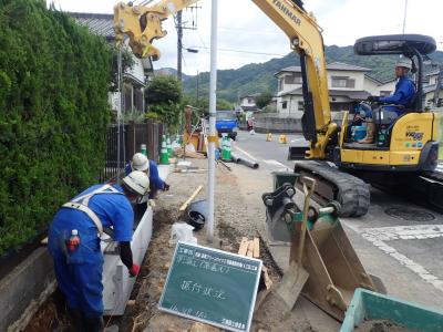 市道 田尻グリーンハイツ2号線道路改築（4工区）工事の記録写真5