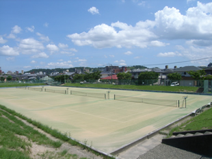 駄ノ原テニスコート（2工区）改修工事の記録写真1
