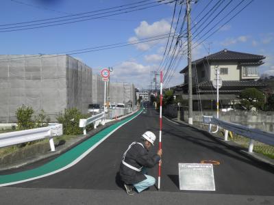 片島地区 配水管布設替工事に伴う舗装工事の写真