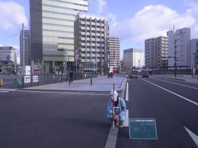 大分駅南区画 金池桜ヶ丘線歩道舗装工事の写真