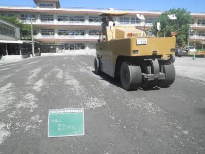 旧中島小学校駐車場整備工事の記録写真5